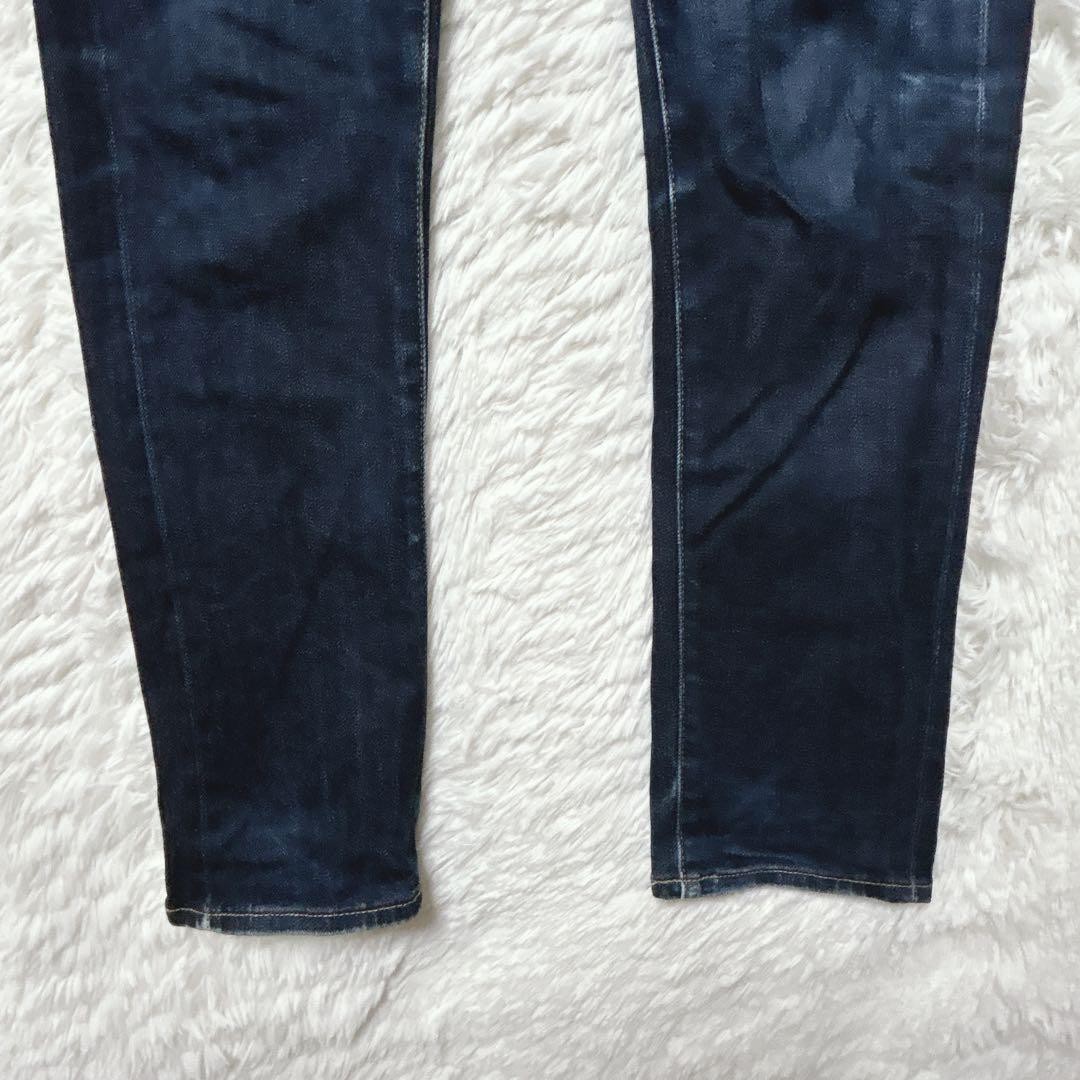 Uniqlo denim slim fit jeans red ear F blue 31(79cm) 96421C thumbnail 4