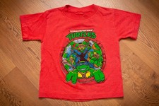 VTG 90s Teenage Mutant Ninja Turtles T-Shirt Youth XS, TMNT Sewer Tee Mirage 601