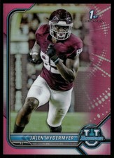 2021-22 Bowman University #63 Jalen Wydermyer Chrome Pink Texas A&M Aggies