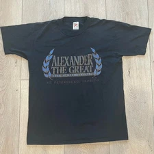 Vintage 90s Alexander the Great “The Exhibition” Shirt Men's Medium 