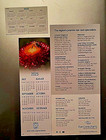 (3) 2025 Paper Calendar Cards Various Sizes & Various Advertising - VG Condition — photo 2