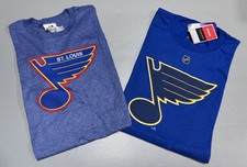 Combo Lot of 2 Men’s St. Louis Blues Short-Sleeve & Shattenkirk Player Tee S NWT