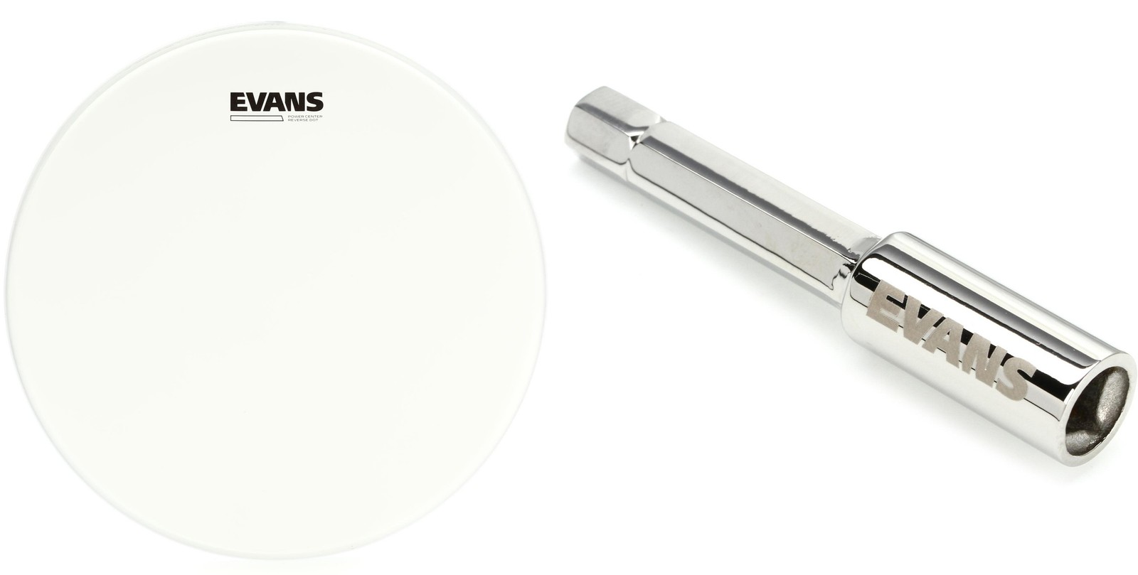 Ударная головка Evans Power Center Reverse Dot - 14 дюймов + комплект Evans DABK Value