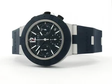 Bulgari Chronograph Aluminum Blue Dial Automatic 41MM Rubber Strap 104234