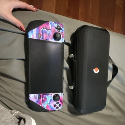 Black 1Tb Steam Deck with carrying case and dbrand killswitch case (removable)