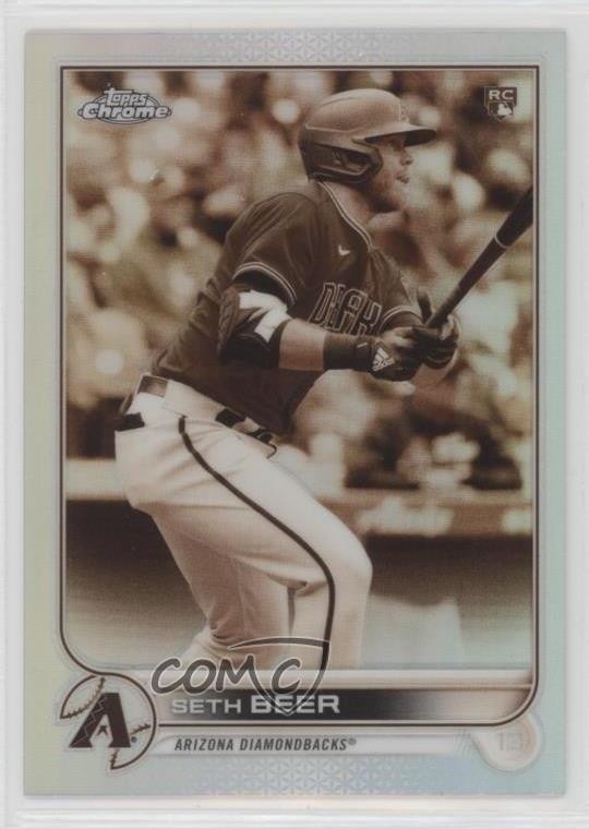2022 Topps Chrome Sepia Refractor Seth Beer #186 Rookie RC 0xa