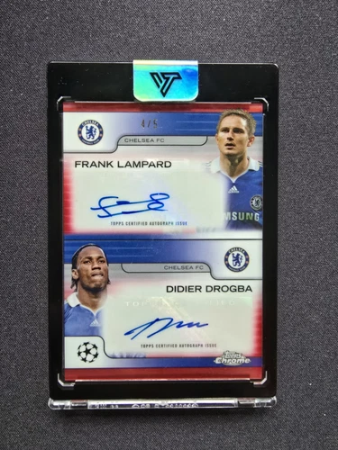 2024-25 Topps Chrome UCC Frank Lampard / Didier Drogba Auto /5 Dual Autograph /5
