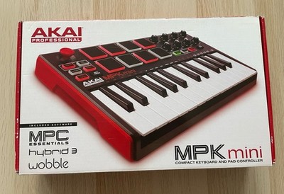 AKAI Professional MPK Mini MK2 Red USB MIDI Keyboard Controller 25 Tasten