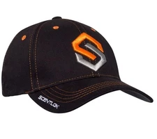 ScentLok Men's Logo Black/Orange Solid Back Hat (OSFM) #6170340-090
