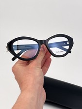Saint Laurent MONOGRAM Women Eyeglasses Black Cat Eye SLM60OPT 001 NEW AUTHENTIC