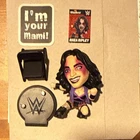 WWE Ballers Rhea Ripley Mini Figure Plastic Chair & Sign Accessories RARE 1 / 10
