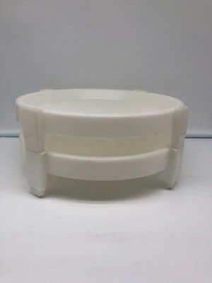 2 Tupperware Divide A Rack Pie Stackers Carriers White  10.5'' Vintage #511