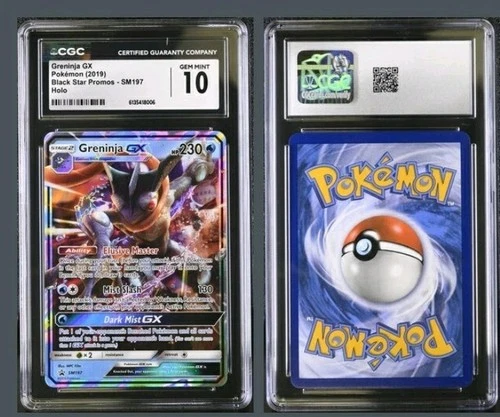 CGC 10 Greninja GX SM197 Black Star Promo Pokemon LOW POP 36 Not PSA