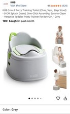 KUB 3-in-1 Potty Training Chair/Seat/Step Stool, Gray BRAND NEW