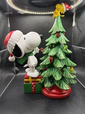 Peanuts Snoopy And Woodstock LED Christmas Holiday Tree Lights Up