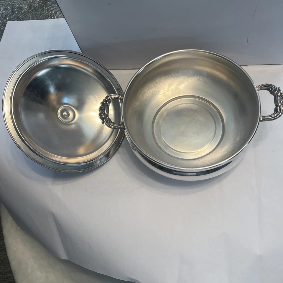 English Silver Corp Covered Footed Seving Dish. - Image 3 of 4