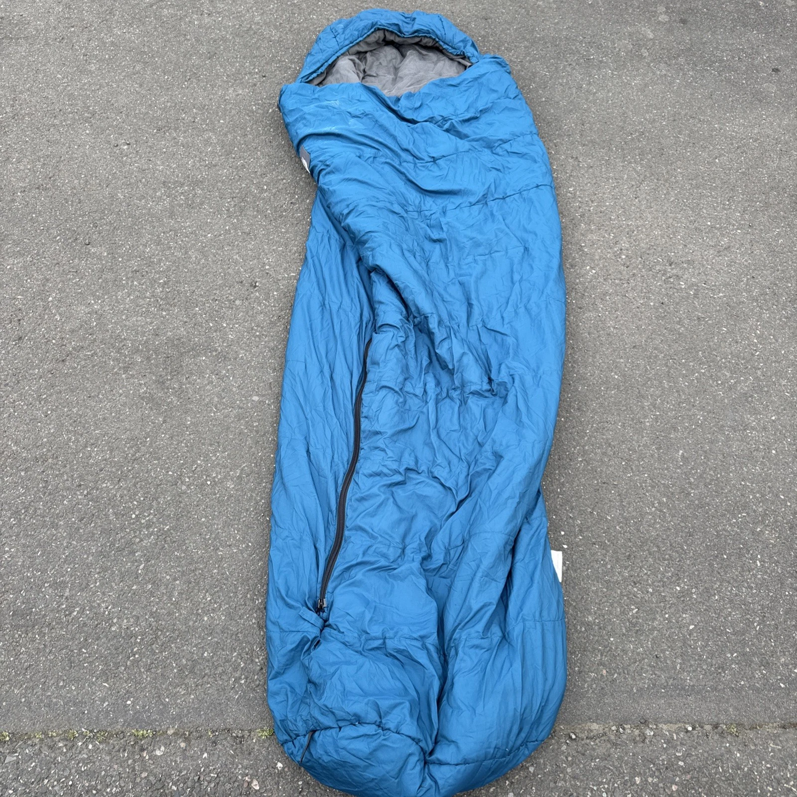 The North Face Blue Polarguard Mummy Sleeping Bag 86" Long Made in USA Xlnt Cond