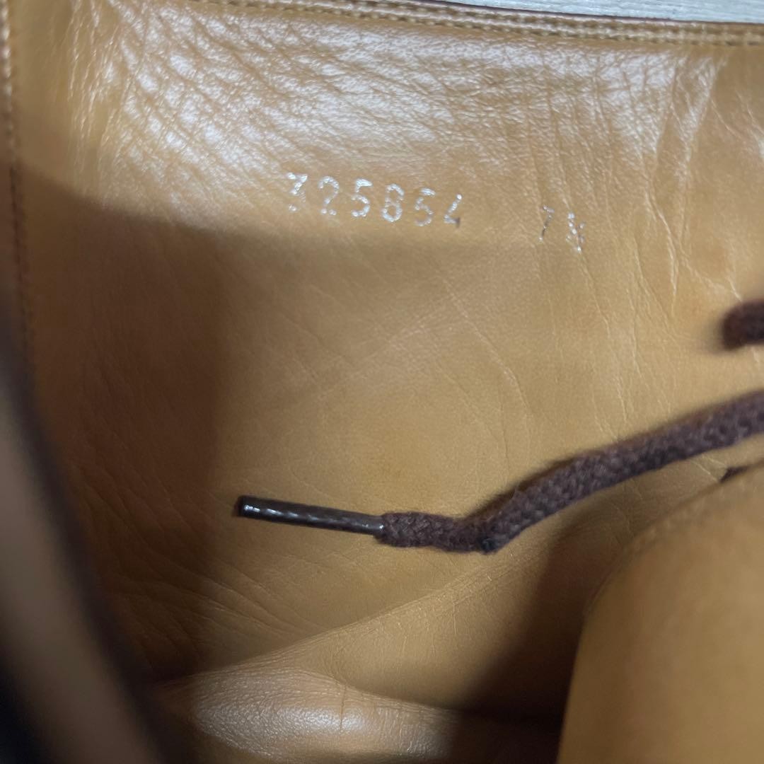 Gucci Lace Up Boots Brown Leather With Zipper Size 7.5 US About8 For Men thumbnail 12