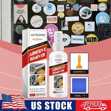 Adhesive Remover, Surface-Safe Glue Remover with Plastic Scraper 4 Fl oz