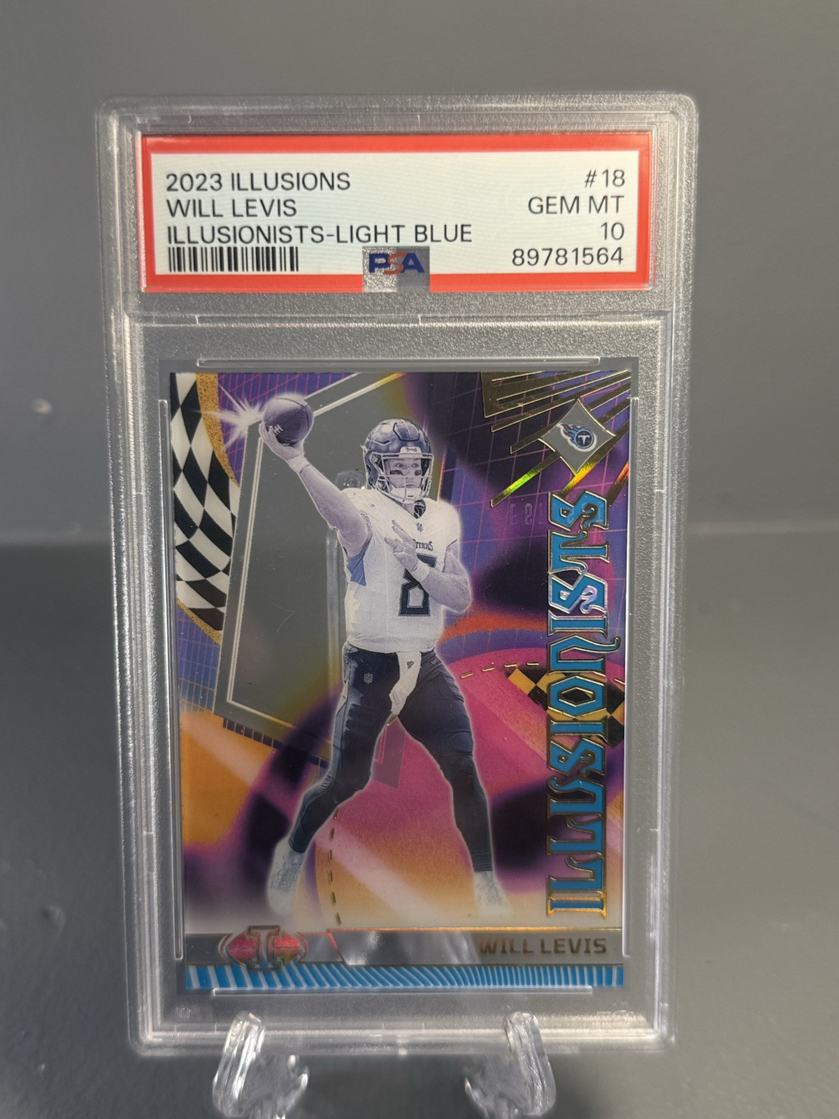 2023 Panini Illusions - Illusionists Will Levis #18 Light Blue /299 (RC)