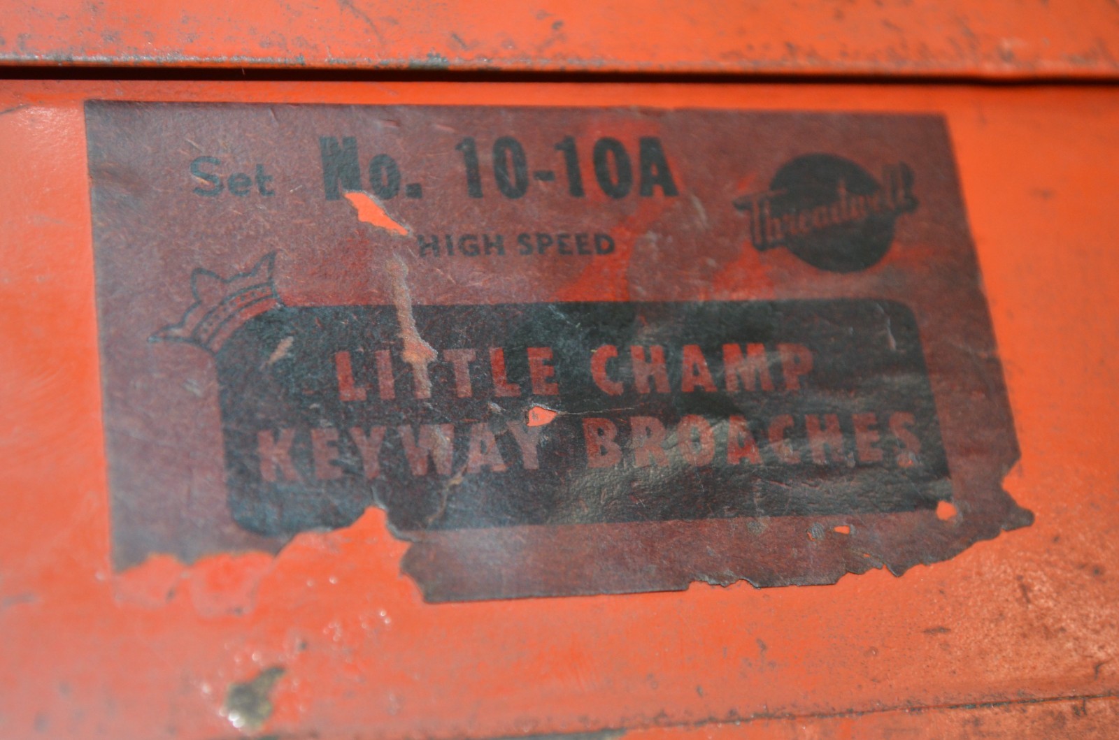 Threadwell High Speed Little Champ Keyway Broaches & Bushings Set 10-10A