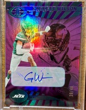 Panini 2024 Illusions Football Garrett Wilson Purple Autograph #69 Jets /49