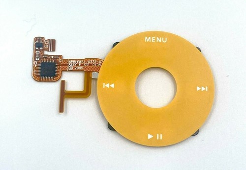iPod Classic Yellow Click Wheel / Center Button Flex Apple 5th 5.5 Gen Video 5 - Picture 2 of 2