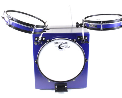 Toca KickBoxx Pro Suitcase Drum Set - Cobalt Blue (Incomplete)   #R6680