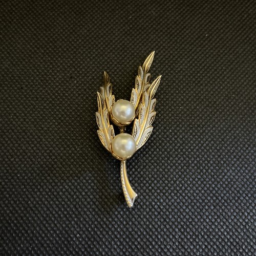 Broche Vintage Fantaisie En Métal Doré - Années 1950/1960 - Occasion (État à Vérifier)