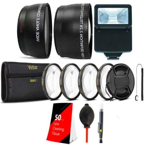 58mm Fisheye Telephoto & Wide Angle Lens + Macro Kit + Top Kit for Canon DSLR - Picture 1 of 9