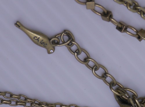 L - CHLOE & ISABEL 3-STRAND STATEMENT NECKLACE, ART DECO DESIGN - Picture 5 of 7