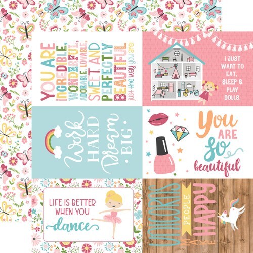 ECHO PARK COLLECTION KIT - ALL GIRL - 12" X 12" - 12 SHEETS + 1 x STICKER SHEET - Picture 10 of 14
