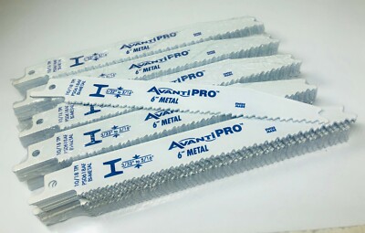 (100 PK) Avanti Pro Recip Blades Bi-Metal 6� 10/18 TPI PS0618AF Metal Cutting