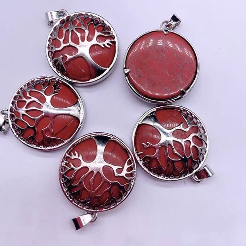Tree of Life Gemstone Necklace Quartz Healing Pendant Chakra Jewellery UK Seller - Picture 6 of 30
