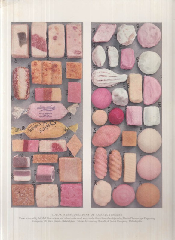 Brandle & Smith candy catalog sample page from a Printing Arts magazine ca 1910 Brandle & Smith candy catalog sample page from a Printing Arts magazine ca 1910