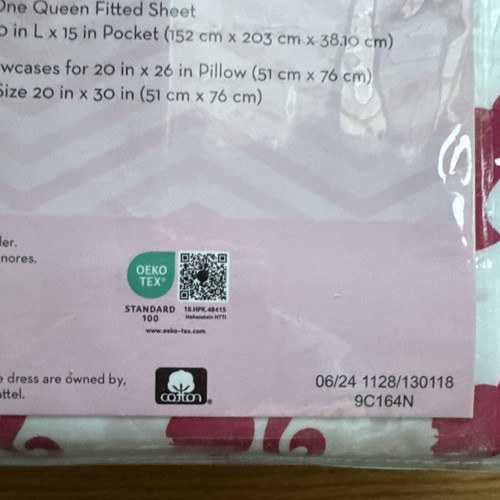 Mattel Barbie Queen 4 Piece Sheet Set 100% COTTON NWT - Picture 5 of 8