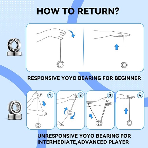 V11 Finger Spin Yoyo -Pofessional Unresponsive Yoyo for Intermediate Advanced - Picture 8 of 9