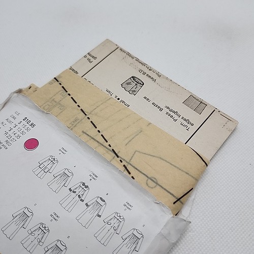 Vogue 9079 Children's Toddler Button Front Coat Sewing Pattern Size 5-6X Uncut - Picture 10 of 10