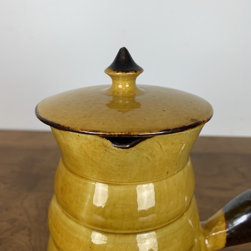 Aegitna Vallauris Tea Coffee Chocolate Pot Yellow France Vtg Handmade Pottery - Picture 5 of 16