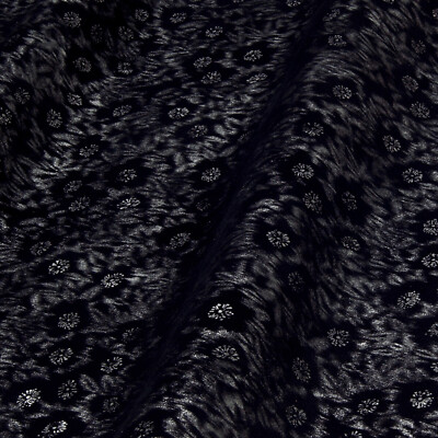 Kalbsleder Fantasie Design Nubuk Echt Leder Schwarz Leather Rindsleder F166