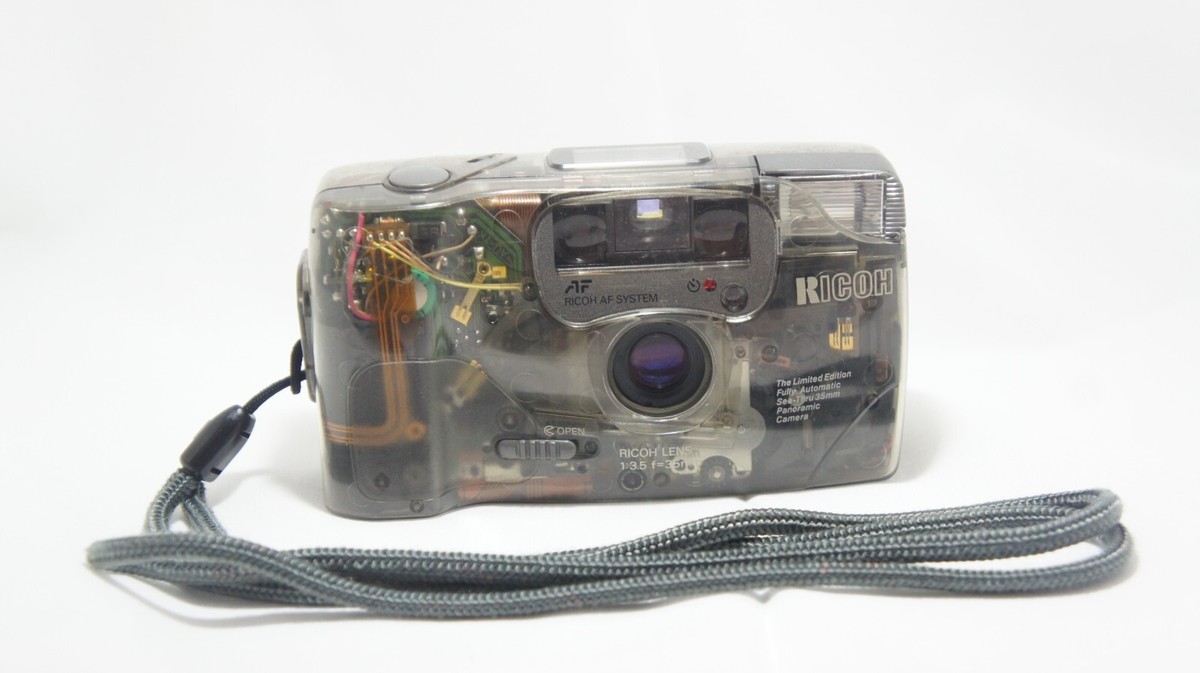 フィルムカメラ Ricoh BANDAI My crystal Film Camera Film Friday: The Ricoh Mycrystal is a wild see-through 35mm