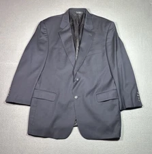 Jos A Bank Blazer Mens 44R Signature Collection Gordon Navy Blue 100% Wool