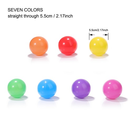 100PCS Ocean Balls 5.5cm Colorful Soft Baby Kids Pit Balls Swim Fun Play Toys - Picture 10 of 12