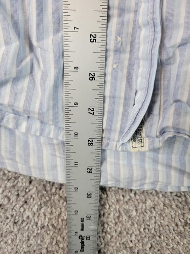 Polo Ralph Lauren abito camicia uomo XXL blu bianco righe bottoni - Foto 4 di 6