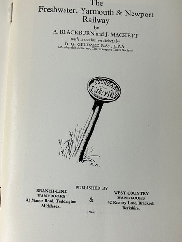 Vintage Railway Book Isle of Wight Freshwater Yarmouth Newport A Blackburn - 第 4/10 張圖片
