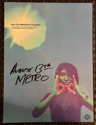 BUFFALO DAUGHTER New Rock 18x24 record store promo poster 2sided GRAND ROYAL - Picture 11 of 12