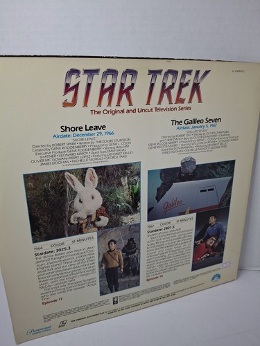 STAR TREK ORIGINAL SERIES SHORE LEAVE / GALILEO SEVEN MOVIE (LASERDISC) - Picture 2 of 2