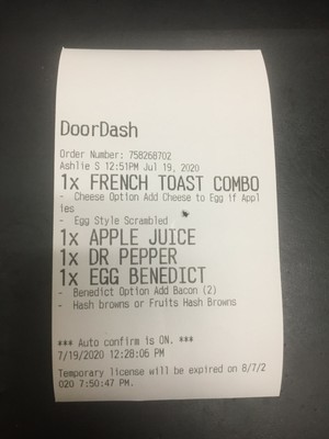 grubhub bluetooth printer