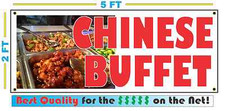 Full Color CHINESE BUFFET BANNER Sign NEW Larger Size Best Quality for the  