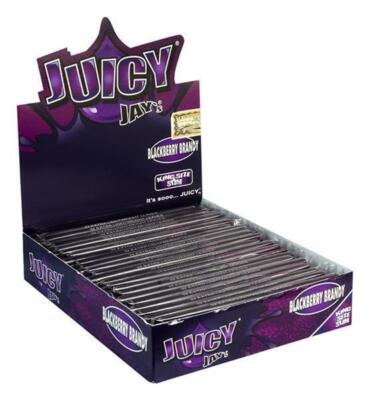 BOX Juicy Jays King Size Slim Blackberry Brandy Zigarettenpapier Papers